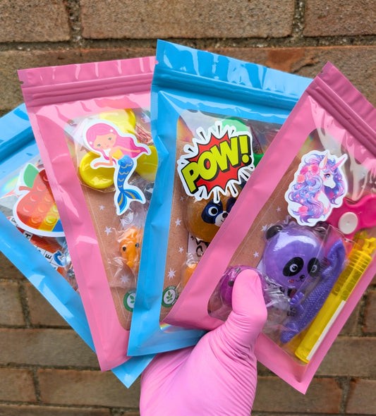 Colourful Themed Fidget Packs, Perfect for Parties, Sleepovers, Treats or Gifts